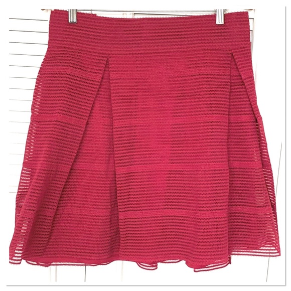 Torrid Striped Sheer Lace Flared Skirt - Picture 3 of 8